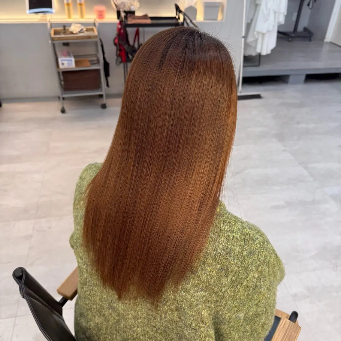 セミロング 縮毛矯正 wuvhair/ あかりのヘアスタイル
