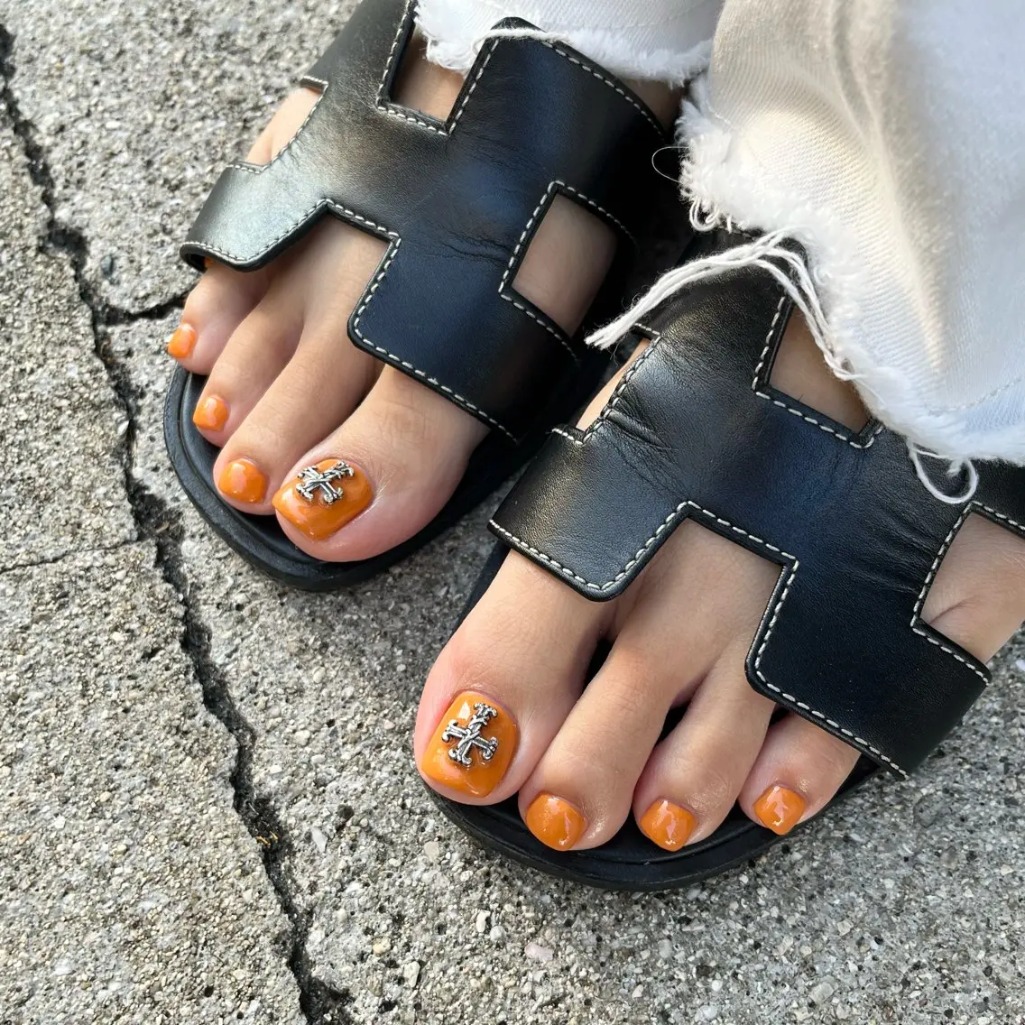 ミニモ限定🔥アート2本付きフットワンカラー💖の写真