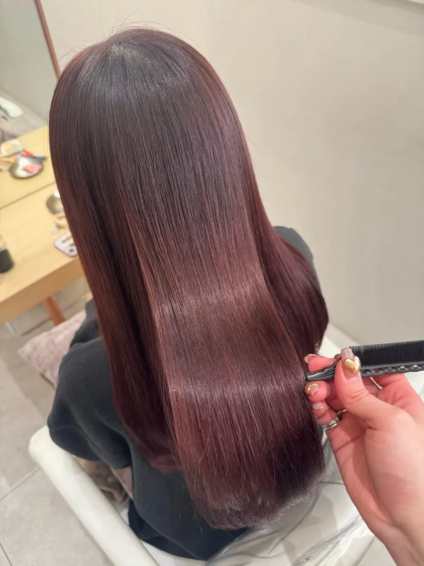 【トリートメント付き✨】カット+カラー+3stepトリートメントの写真
