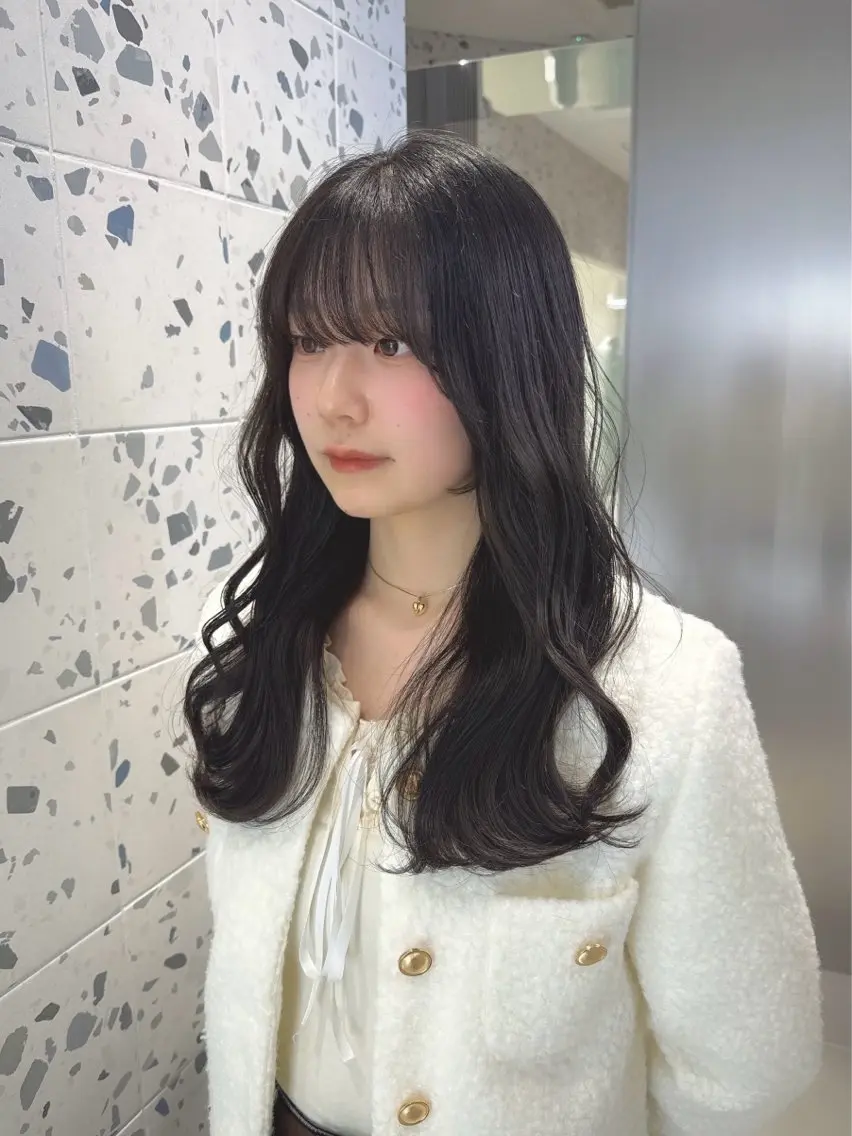 セミロング カラー グレージュ カット ヘアカラー トリートメント 矢野 晃平のヘアスタイル