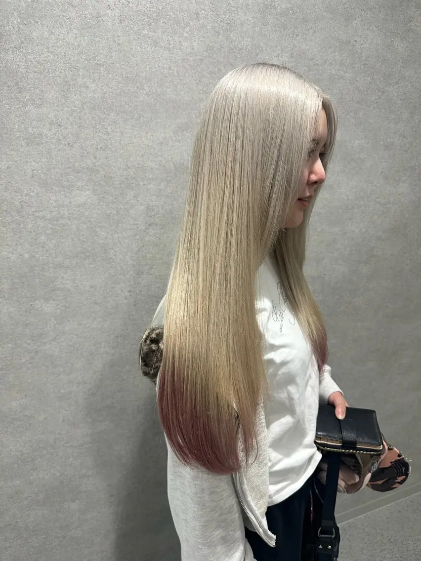 ロング ヘアカラー 🥀社内技術講師🥀 稲場皓一のヘアスタイル