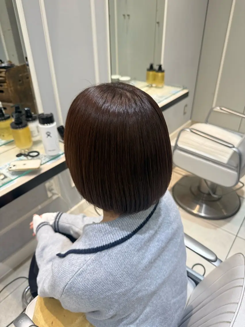 ショート チョコレートブラウン 銀座/🎀 𝑹𝒖𝒂𝒏🎀のヘアスタイル