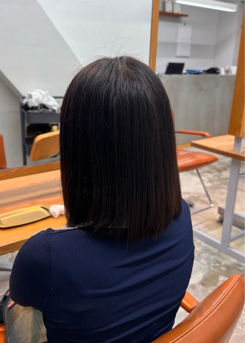ミディアム 杉本 麗のヘアスタイル