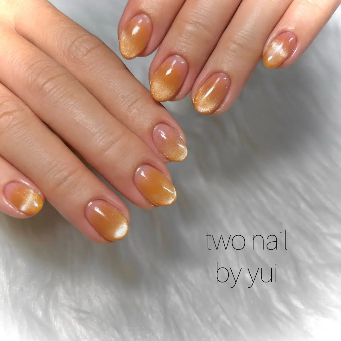 ネイル キラキラネイル マグネットネイル ネイルチップ ホワイト ハンドネイル two nailのネイルデザイン