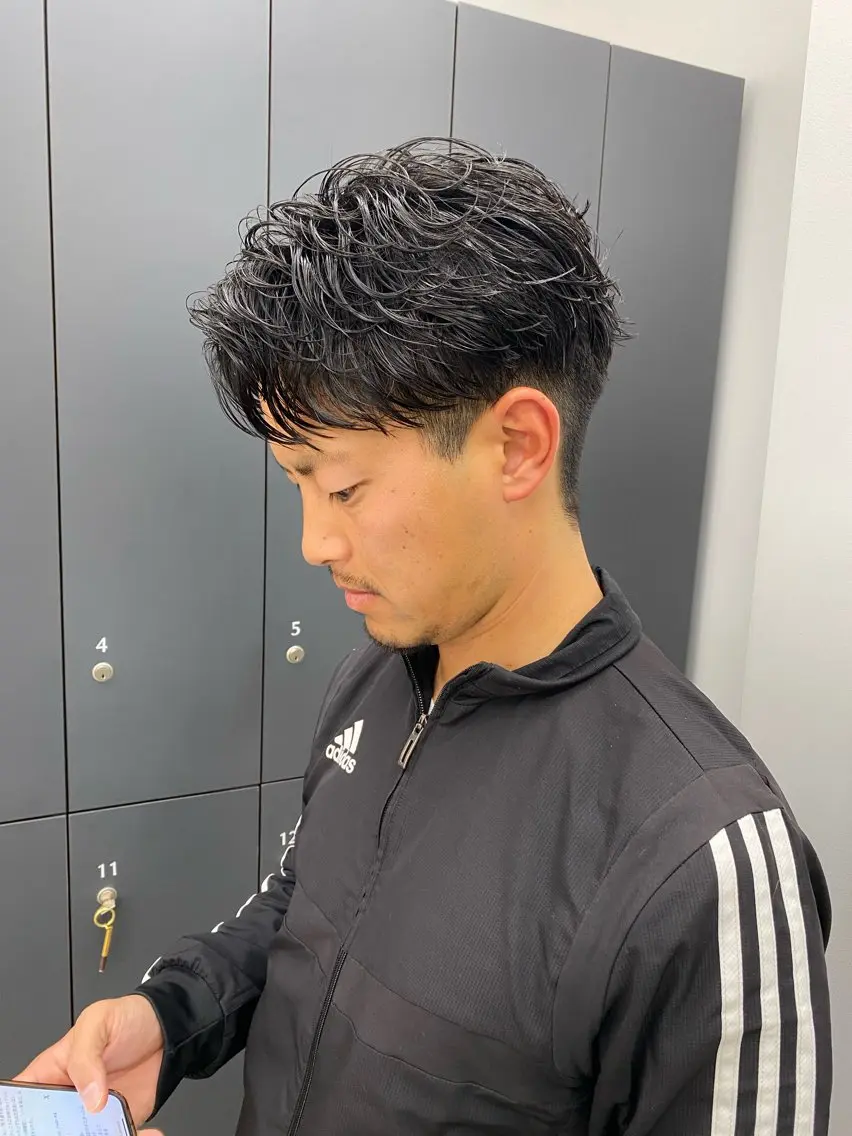 ショート パーマ メンズ メンズパーマ ニュアンスパーマ 名古屋/ショート /縮毛矯正のヘアスタイル