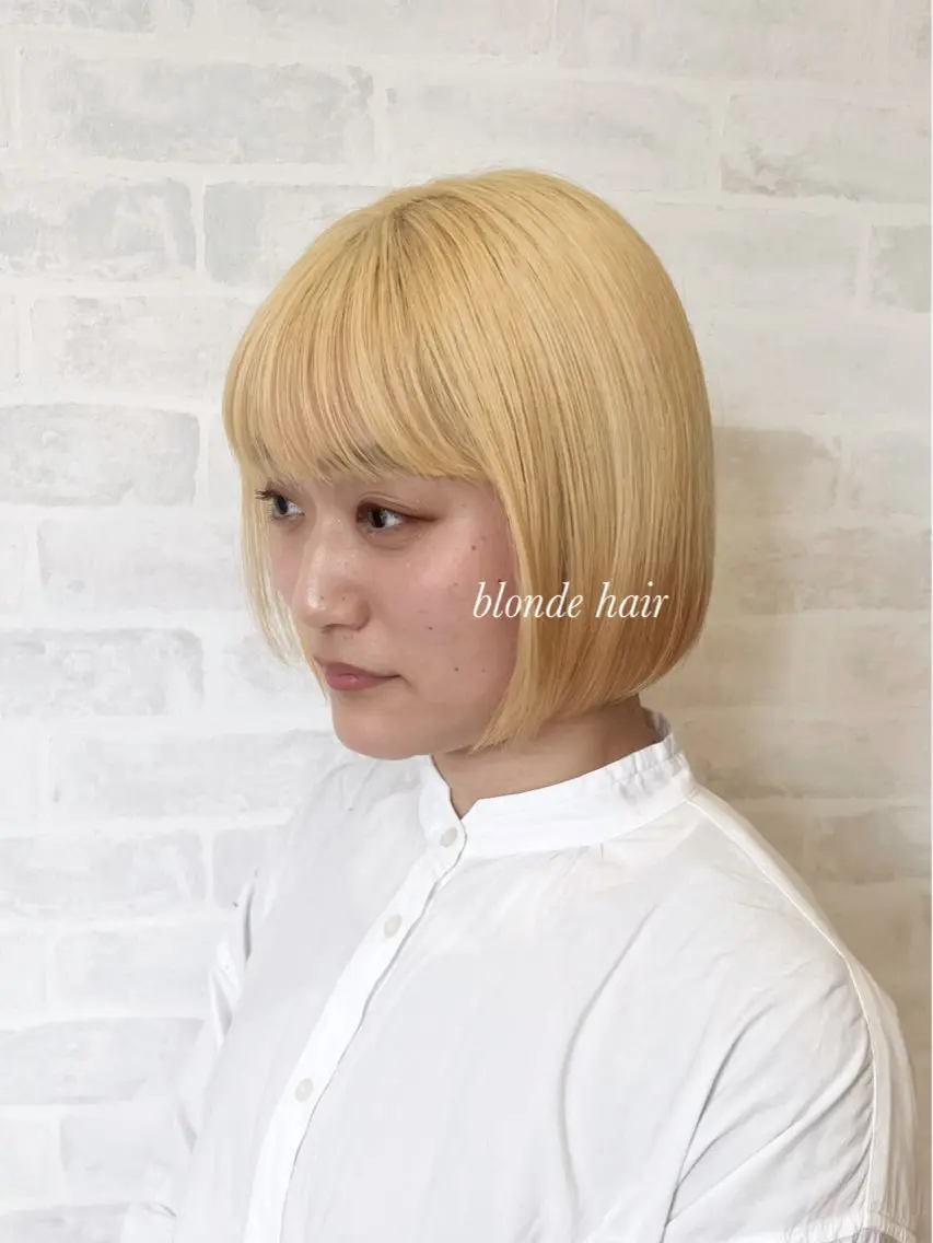 ショート カラー ブリーチ 抜きっぱなしブロンド ブロンド 顔周りカット/透明感 カラー🤍大塚蛍のヘアスタイル