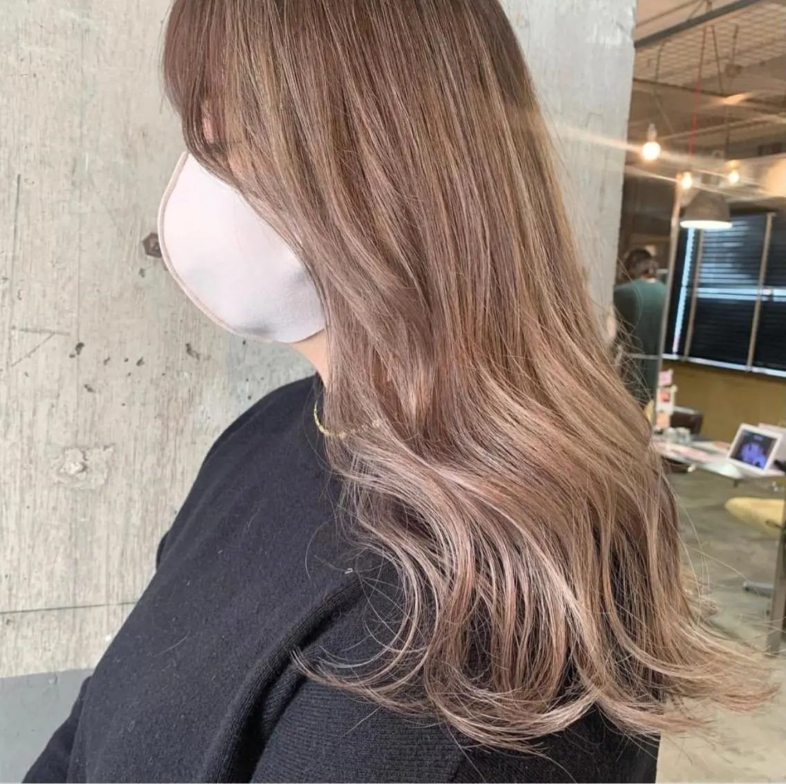 ロング kiyono ⭐︎ダブルカラーのヘアスタイル