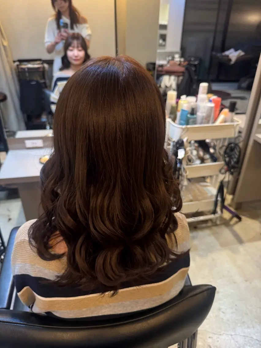 カラー ヘアカラー 櫻木 志穏のヘアスタイル