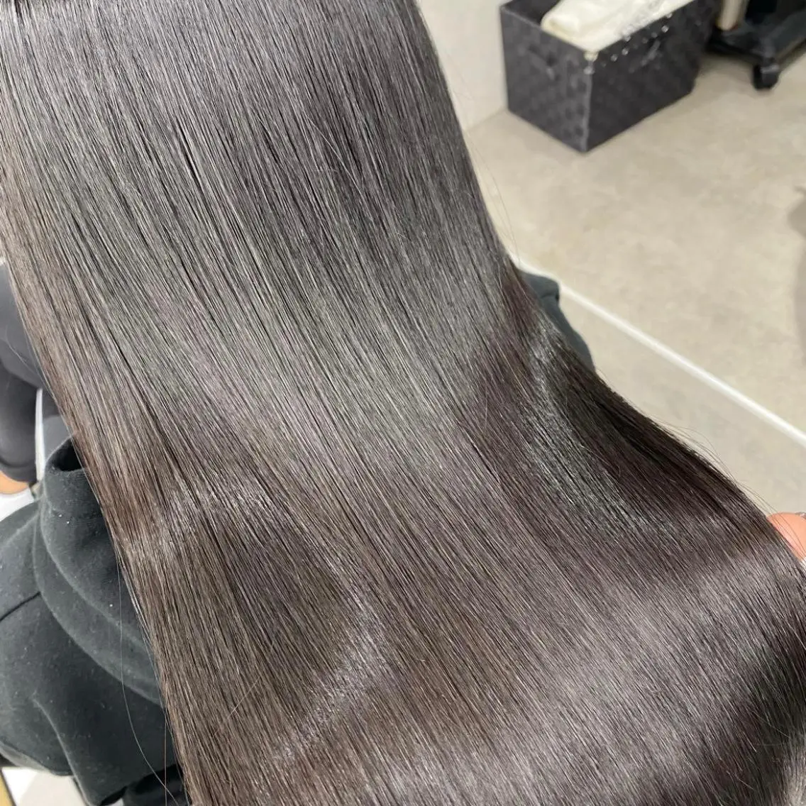 ミディアム カラー パーマ ヘアアレンジ メンズ キッズ ネイル マツエク・マツパ アイブロウ 髪質改善 トリートメント mona/ ストレートスタイル✨のヘアスタイル