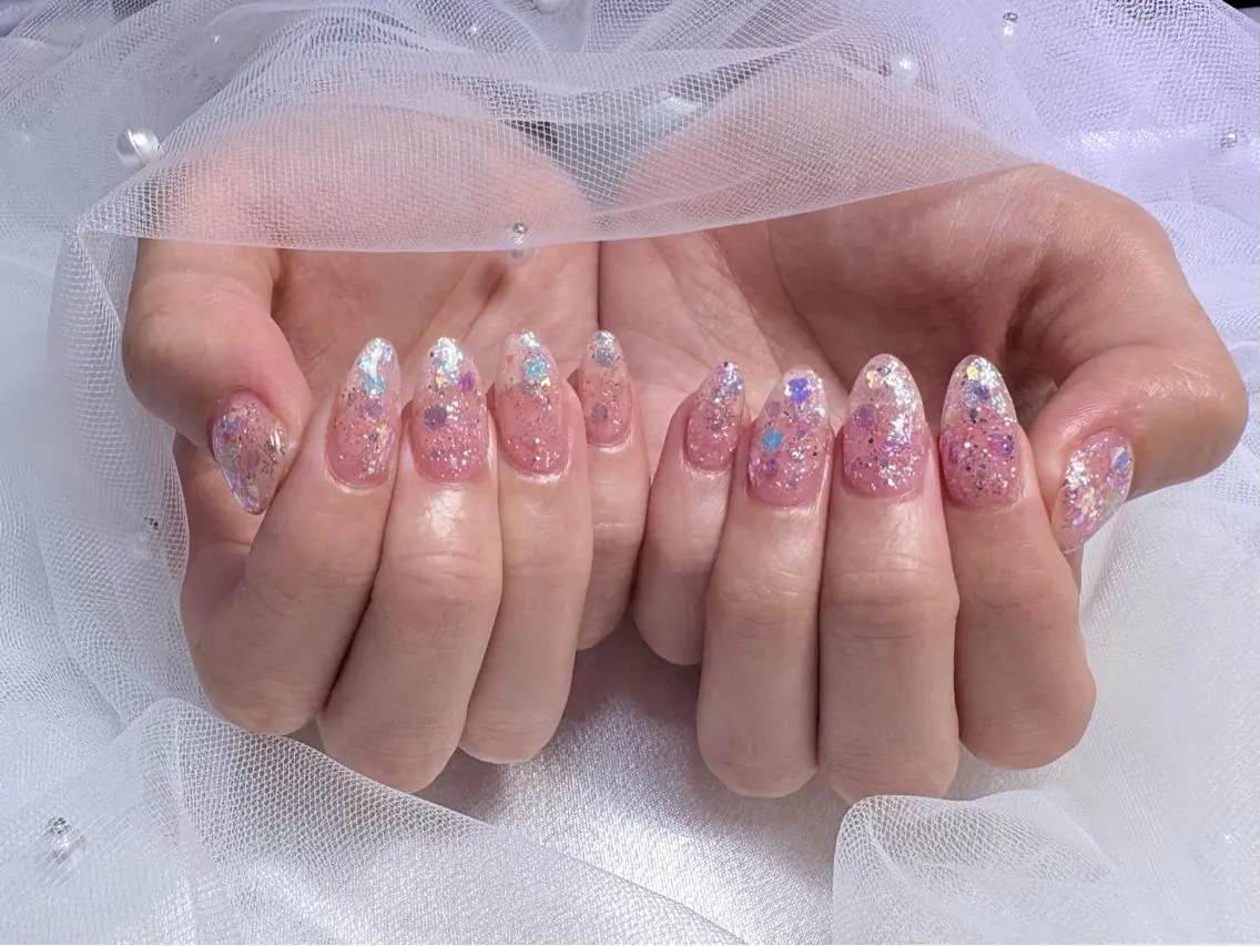 ネイル フットネイル ジェルネイル キラキラネイル ラメ(グリッター) マグネットネイル ハンドネイル ハンドケア ♡Bivi♡自爪に 優しいネイルサロンのネイルデザイン