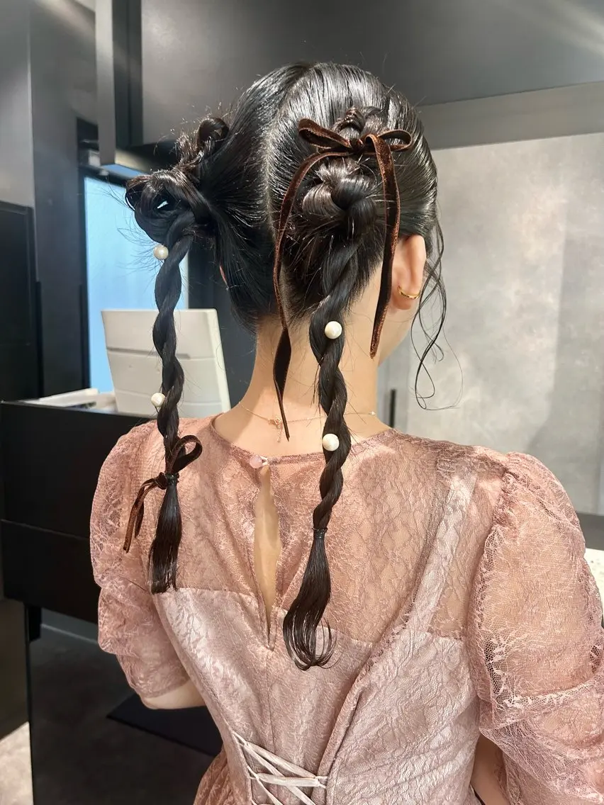 ヘアアレンジ 🎀ヘアセット透明感 /REINA🎀のヘアスタイル