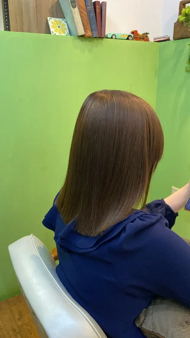 ミディアム パーマ ストレートパーマ 【エシカル】 HOSOMIのヘアスタイル