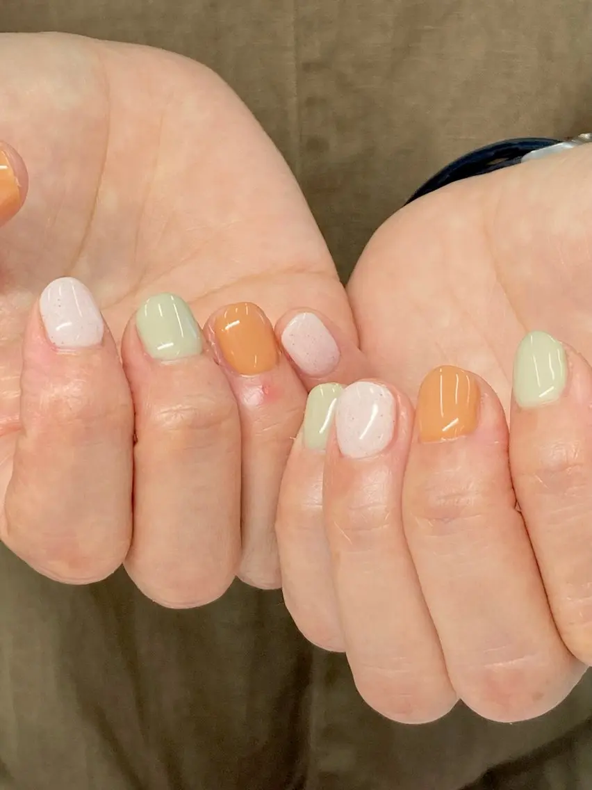 ネイル ショートネイル 佐々木 優花のネイルデザイン