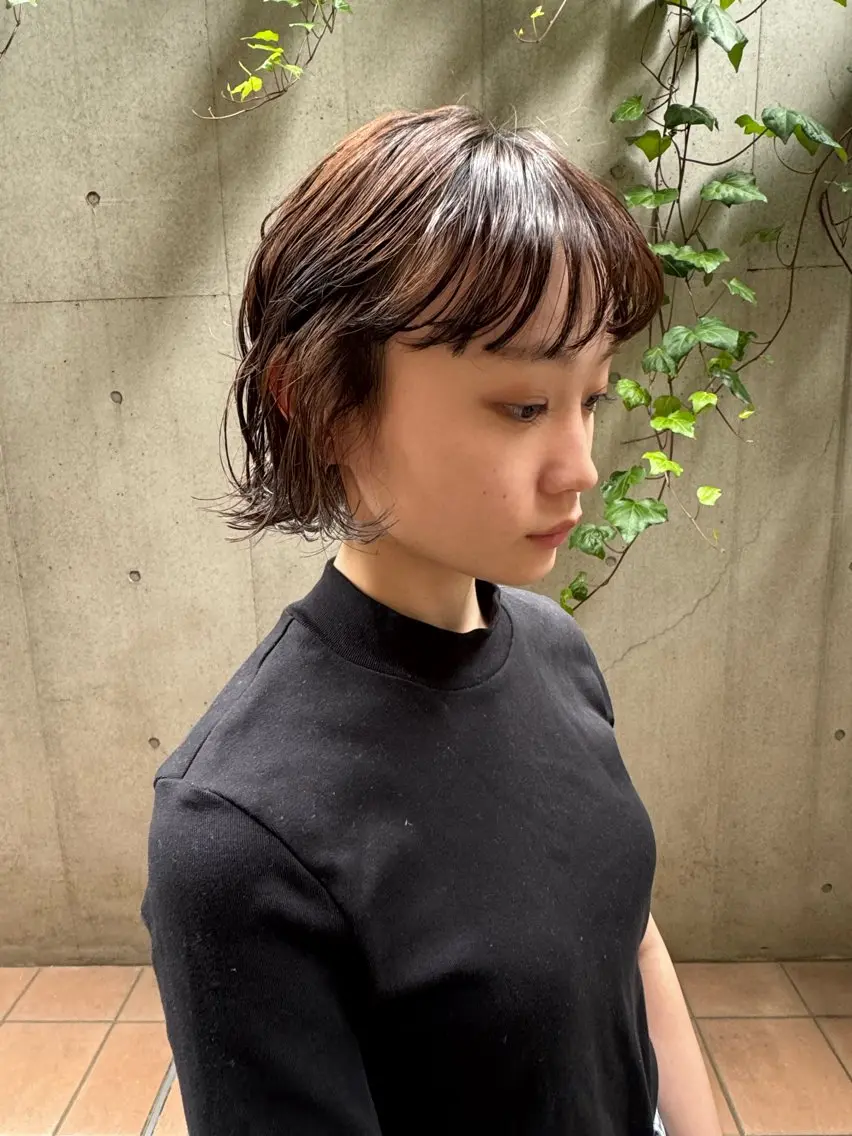 ショート パーマ カット パーマ トリートメント ボブ/ショート 吉田竣のヘアスタイル
