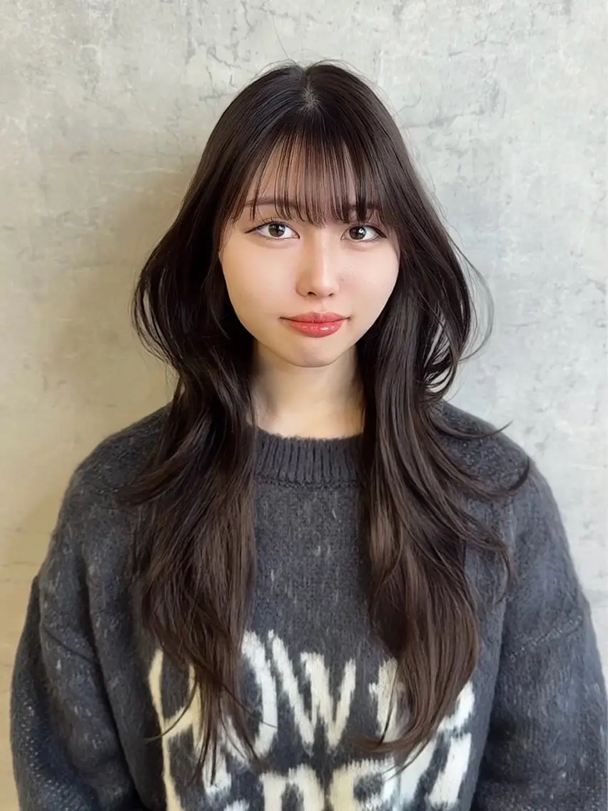 ロング トレンド韓国レイヤー 🇰🇷のんのヘアスタイル