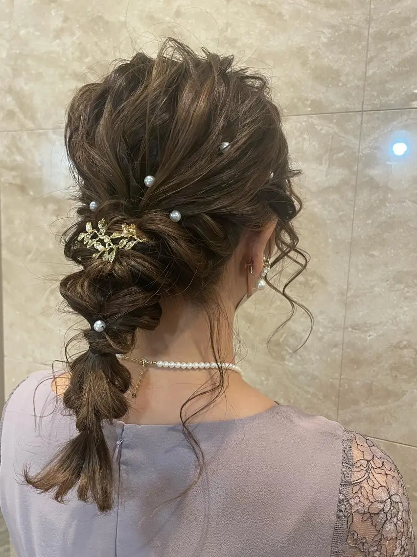 🌱ゆるふわヘアセットの写真