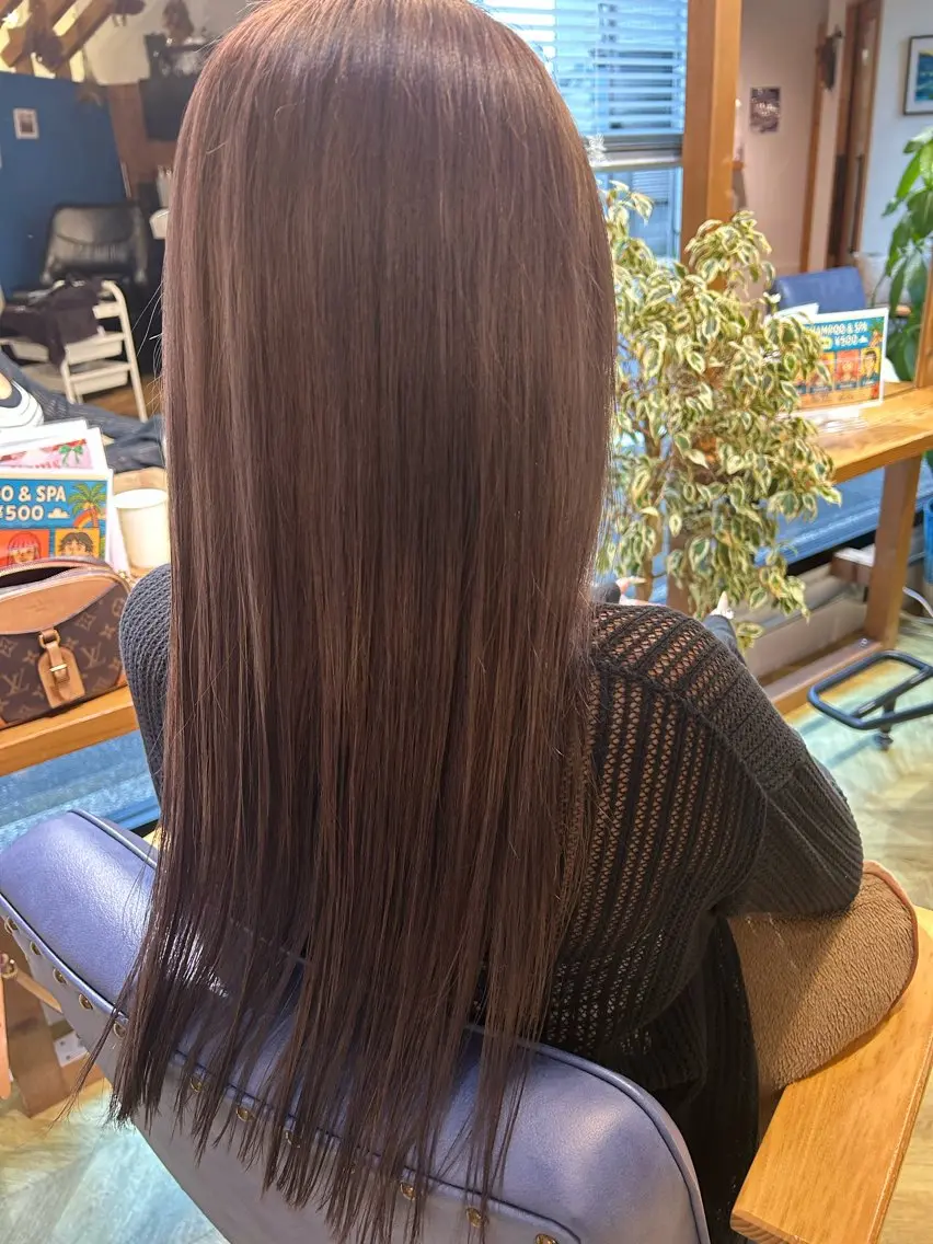 ロング ヘアカラー うる艶×韓国hair 💠明日香💠のヘアスタイル