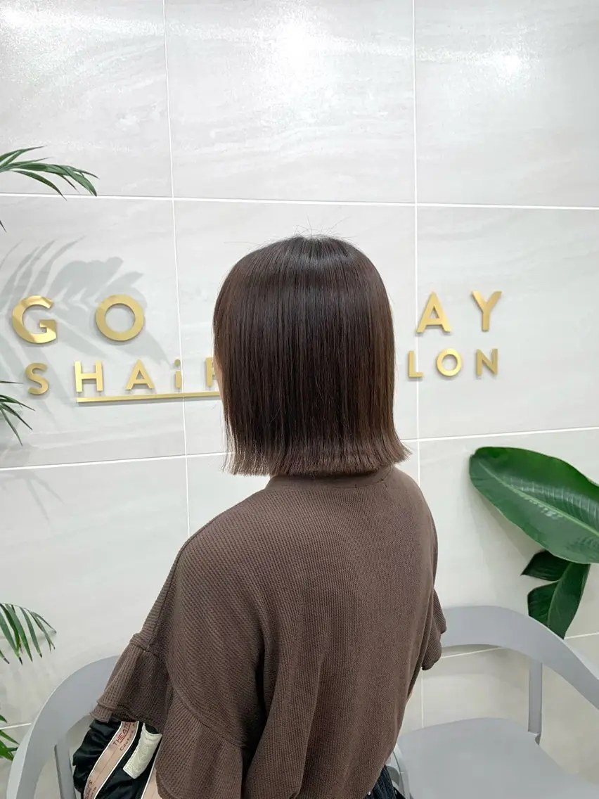 ショート カラー パーマ 縮毛矯正 カット 縮毛矯正 トリートメント 本格ヘッドスパ🌿 ×ヘア　佐藤のヘアスタイル