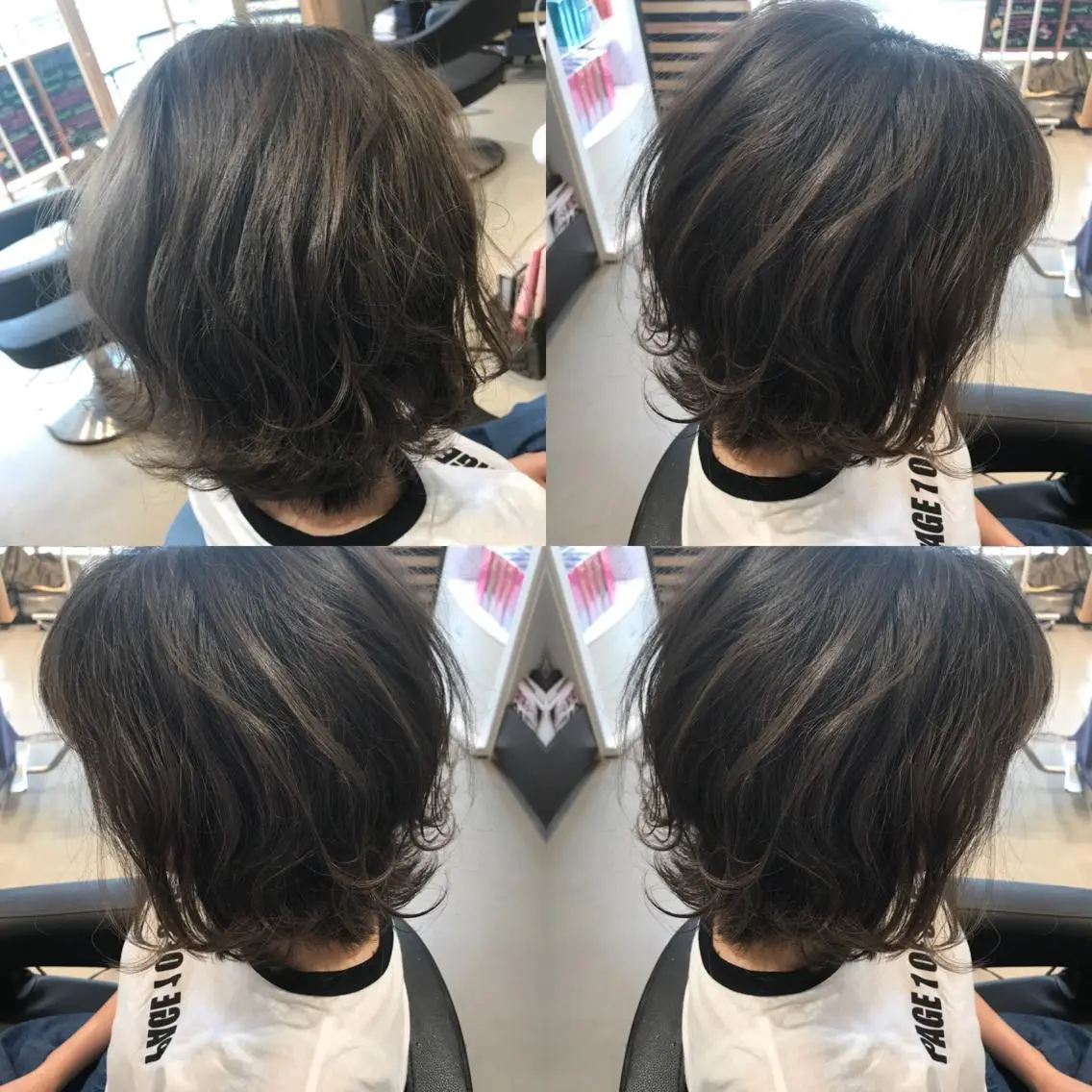 ショート カラー ブリーチ ブルーカラー ブルーグレー グラデーションカラー 大久保 隆蔵のヘアスタイル