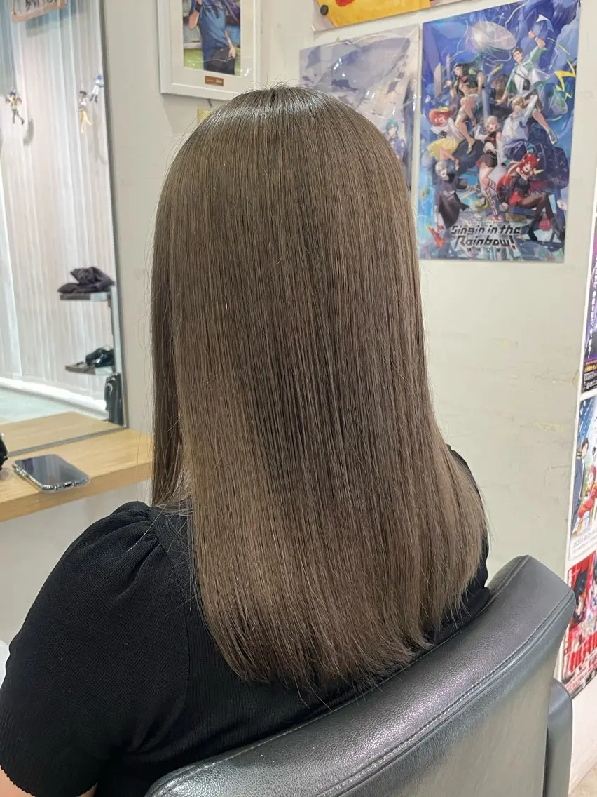 ミディアム 💖推しカラー💖 オタク美容師✂ゆづきのヘアスタイル
