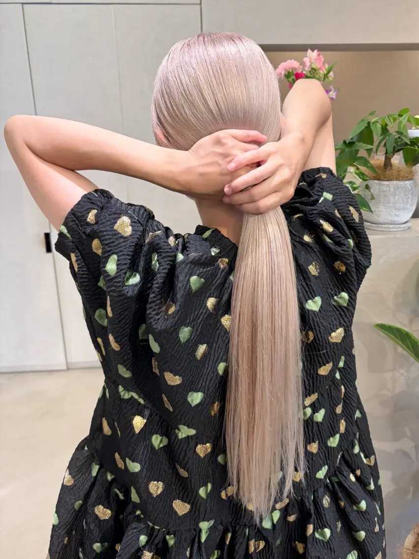 【🎀ブリーチをご希望の方はこちら🎀】ケアブリーチ使用◎ダブルカラー+高濃度トリートメントの写真