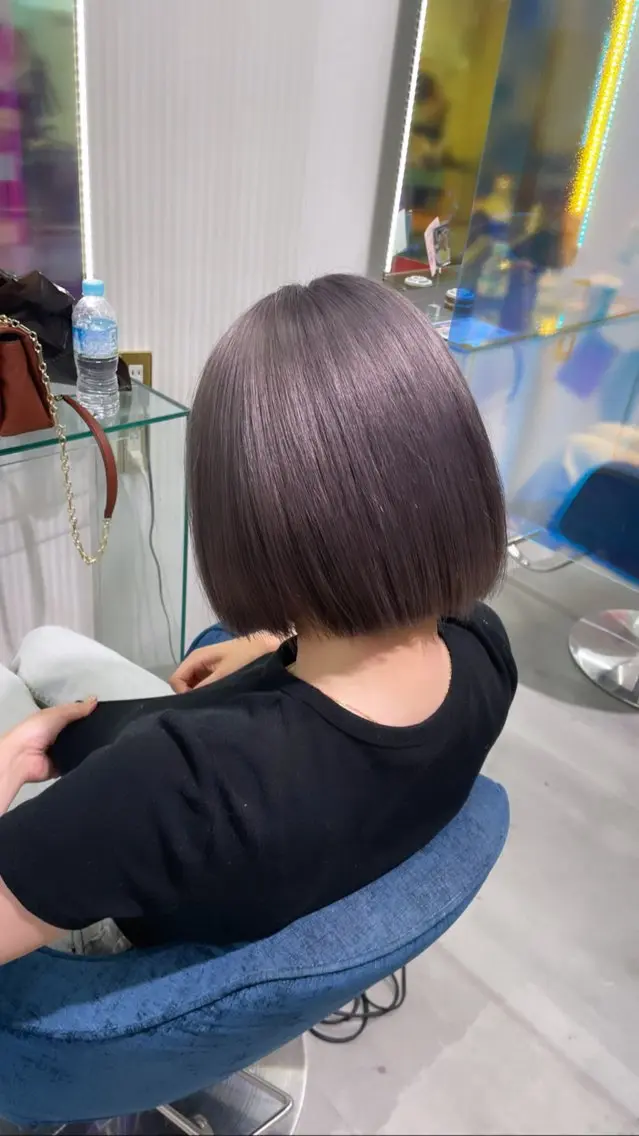 ミディアム Mii. 内田萌々のヘアスタイル