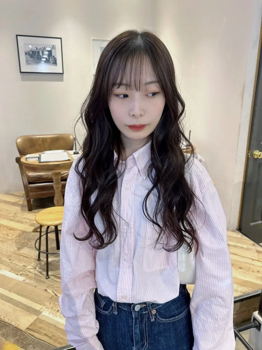 ロング カット ヘアカラー トリートメント 透明感カラー/ 髪質改善✨️🎀萌愛のヘアスタイル