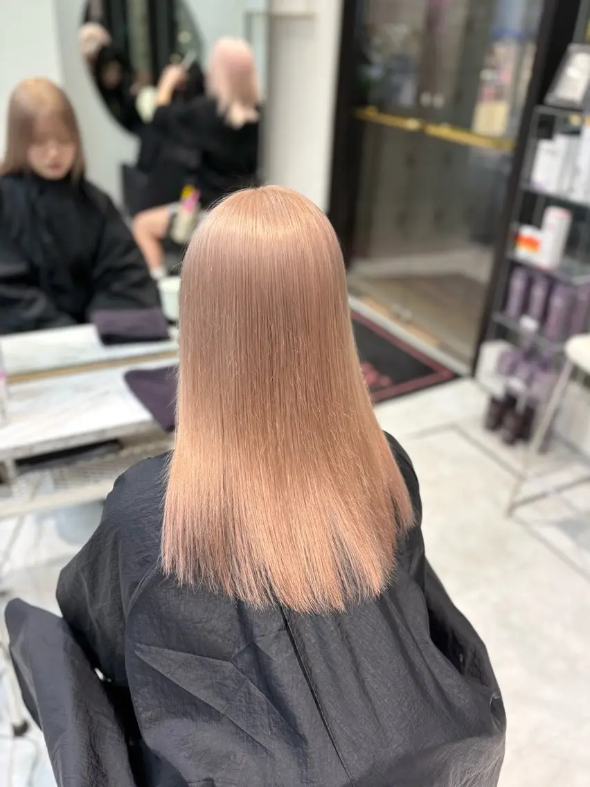 【暗染め履歴OK👌🏻透明感カラー💘】ブリーチ2回➕カラー➕トリートメントの写真