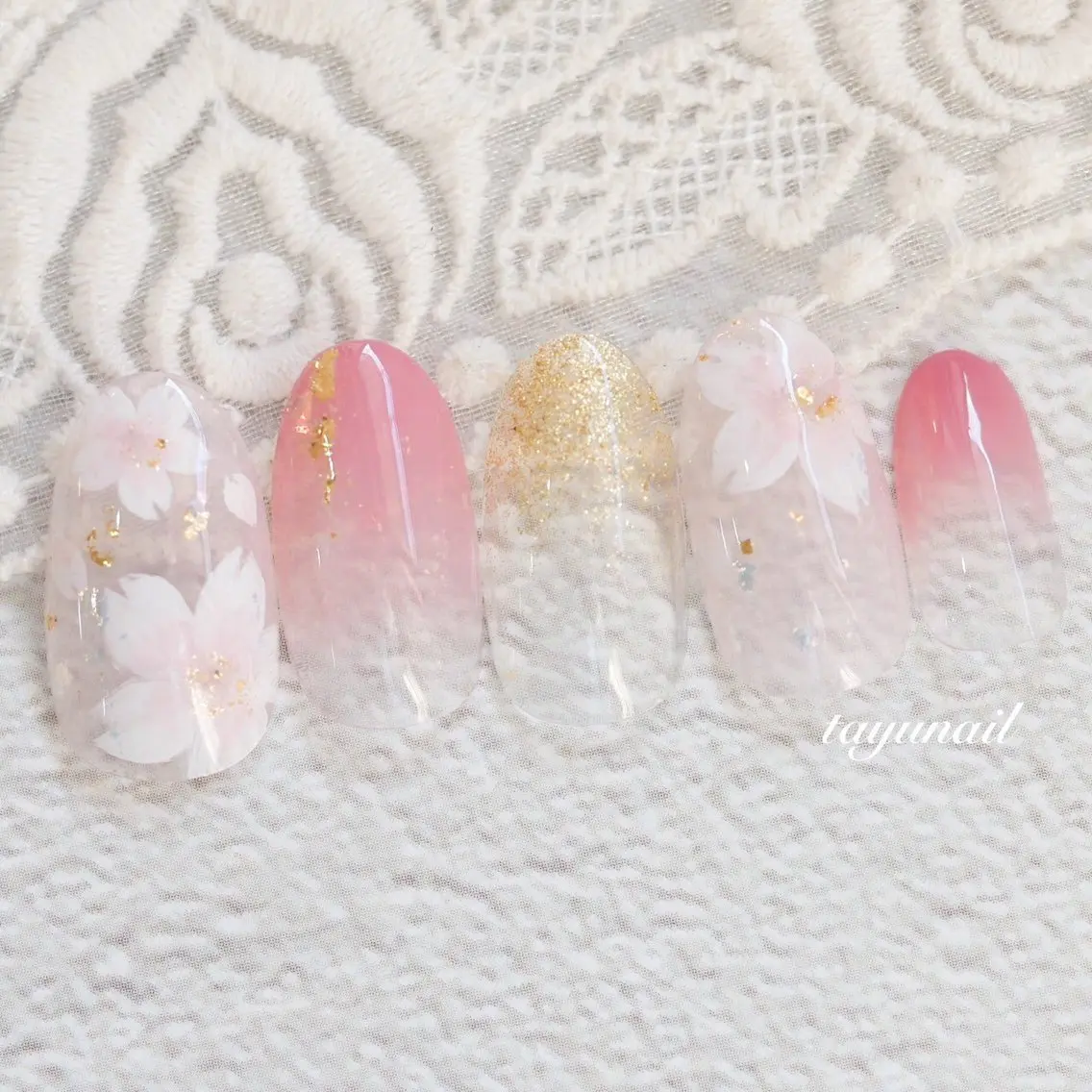 ネイル アートネイル ジェルネイル パラジェル ハンドネイル ネイルサロン 【たゆnail】のネイルデザイン