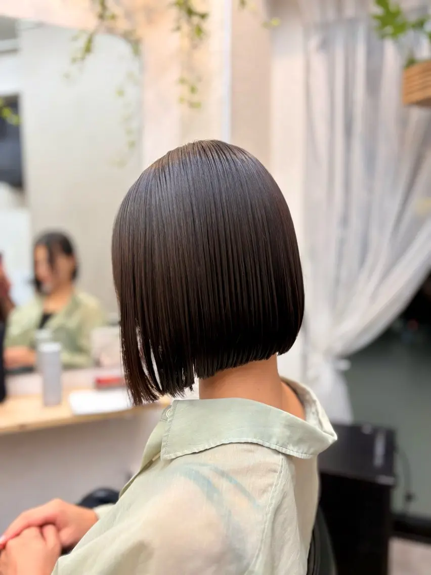 ミディアム カット 縮毛矯正 【髪質改善✨】 sanaのヘアスタイル