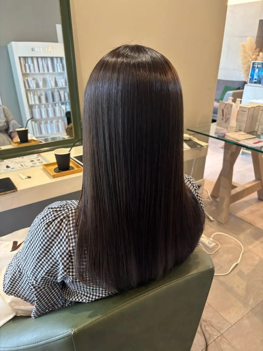 ロング 縮毛矯正 reciel / rinaのヘアスタイル