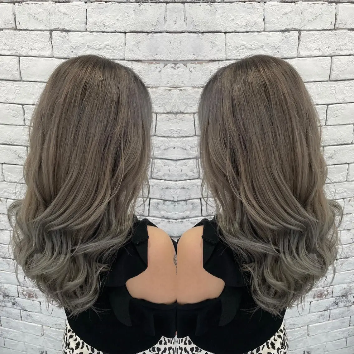 ロング カラー バレイヤージュ レイヤーカット カット ヘアカラー ギャルの革命児 秀斗のヘアスタイル
