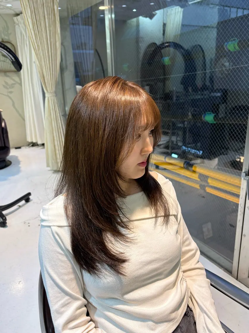 ロング カラー ヘアカラー 艶髪🫧透明感カラー ｺﾑｶｲ  ﾕﾘｺのヘアスタイル