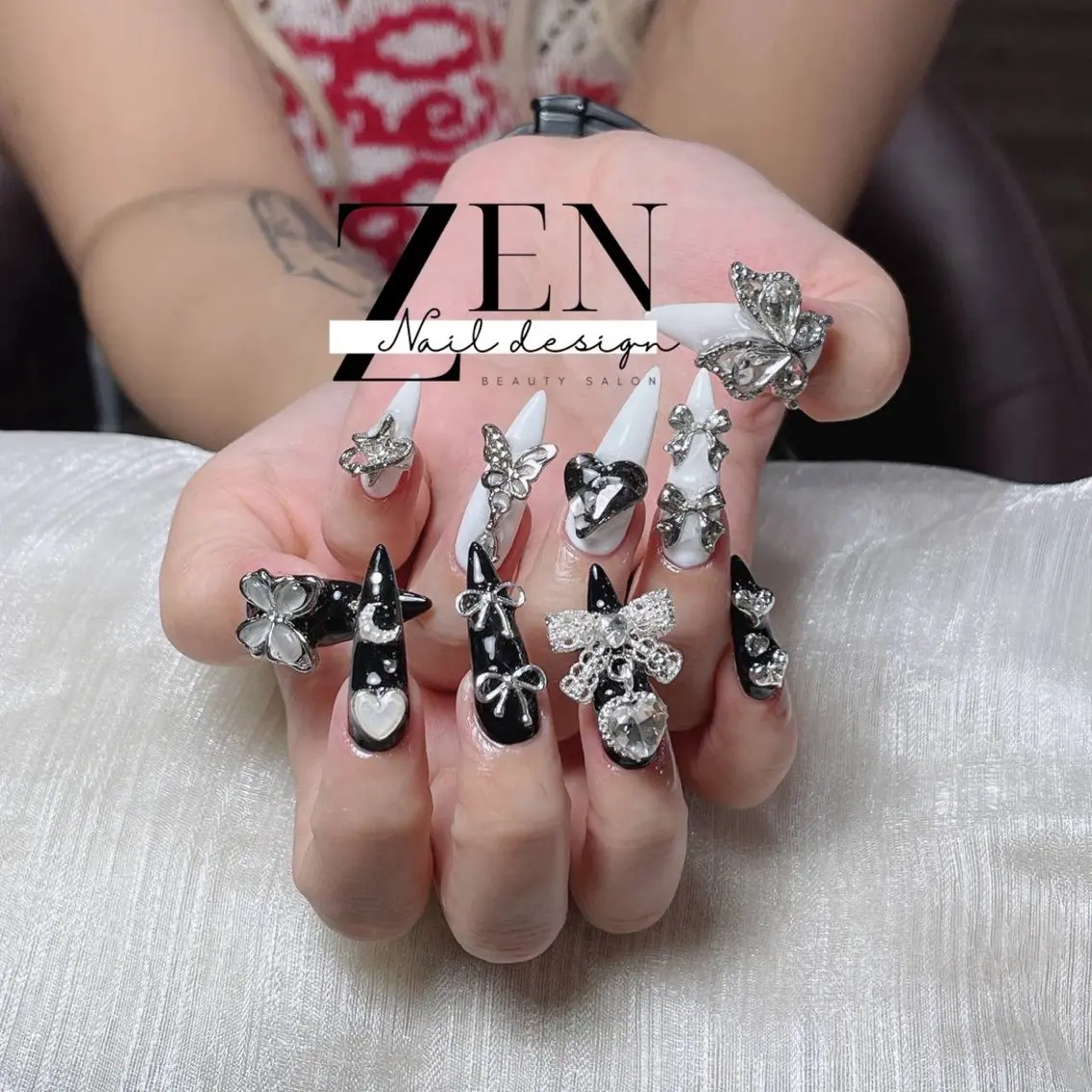 ネイル チークネイル フレンチネイル ジェルネイル 韓国ネイル マグネットネイル ハンドネイル Zen Nail Design 池袋のネイルデザイン