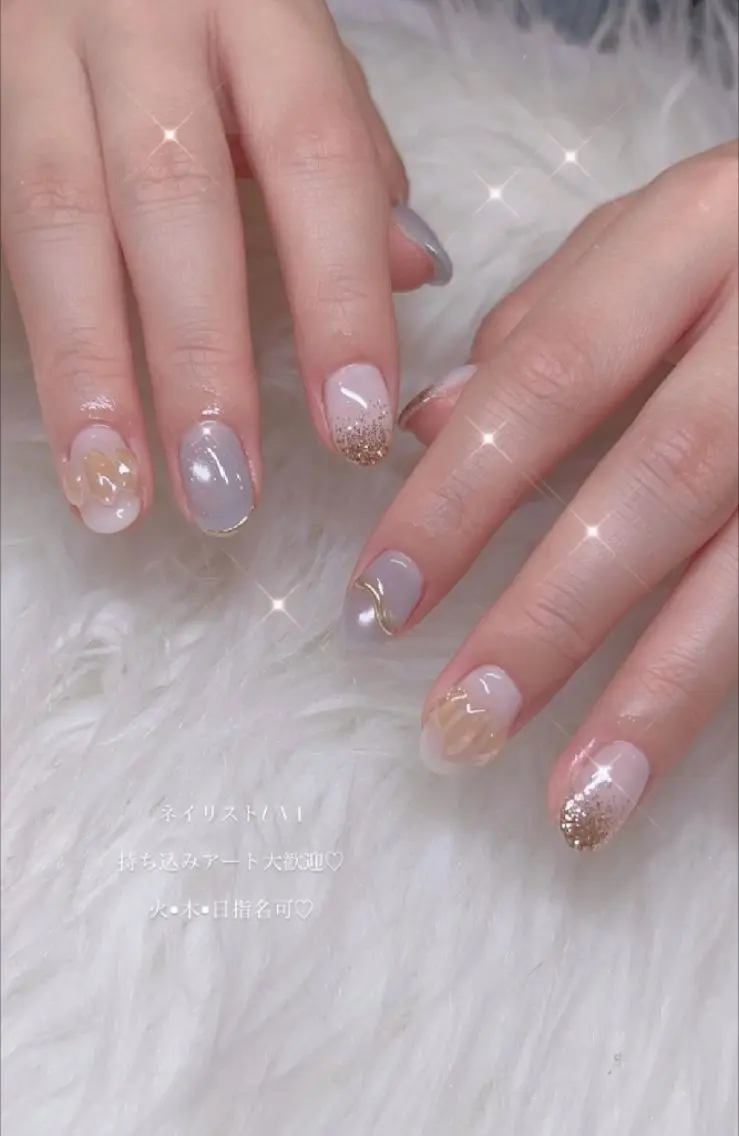 ネイル アートネイル 春ネイル ワンホンネイル ハンドネイル I LOVE ME NAIL.。.:*♡のネイルデザイン