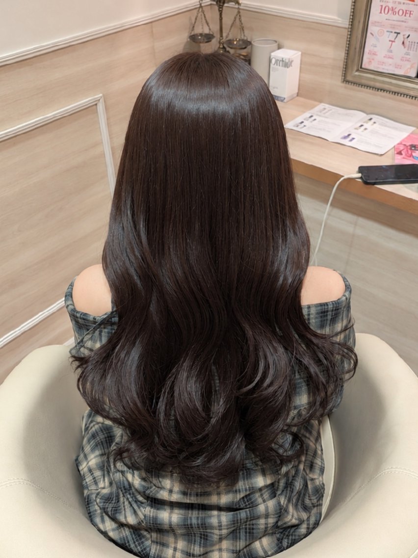 ロング カラー アッシュ ベージュカラー 🩰髪質改善/ 艶カラー/uta🩰のヘアスタイル