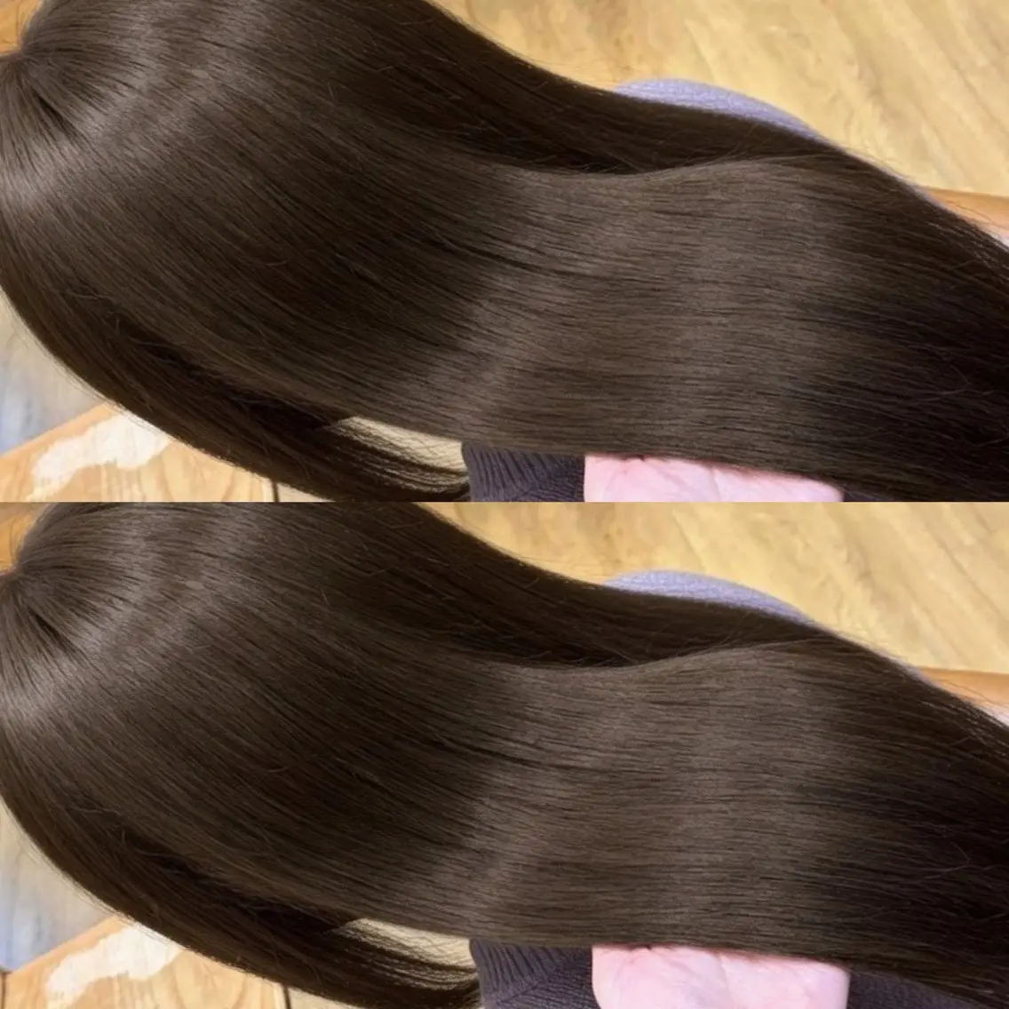 ロング パーマ カット 縮毛矯正 トリートメント 大人艶髪&Wカラー ✨髪質改善のアユカのヘアスタイル