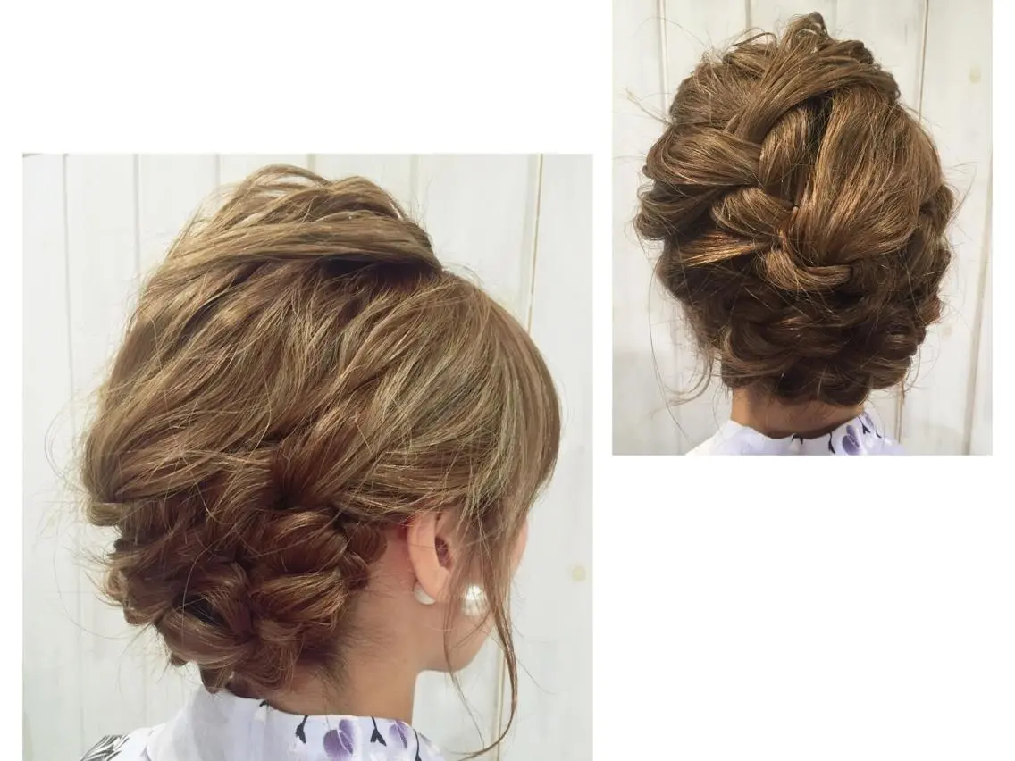 ショート ミディアム セミロング ロング ヘアアレンジ 浴衣 透明感・艶カラー/ 坂田友梨奈のヘアスタイル