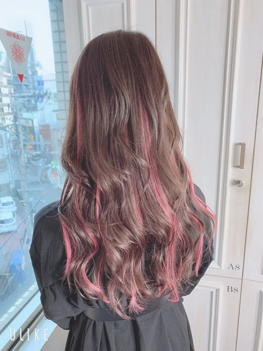 高級質感シールエクステ🙆‍♂️ハイライト風デザイン🥰20本の写真