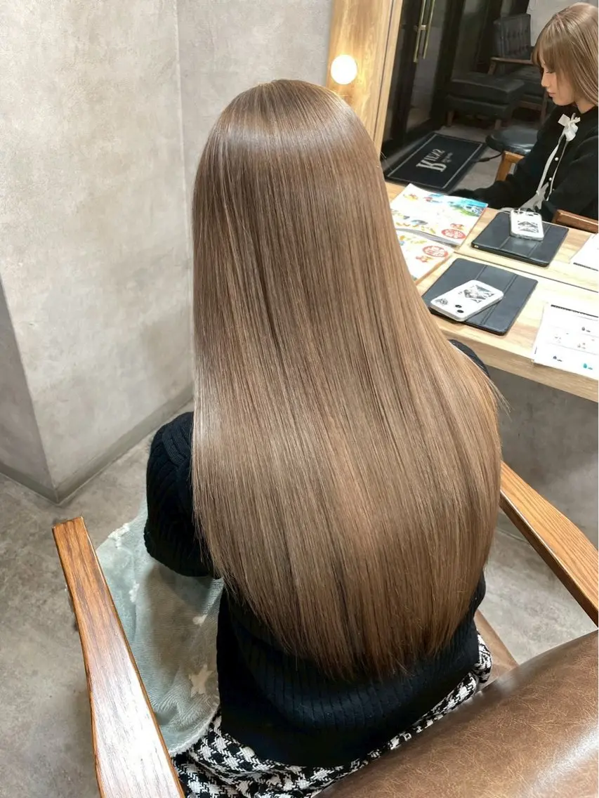 ロング カラー トリートメント RIENS こうがのヘアスタイル
