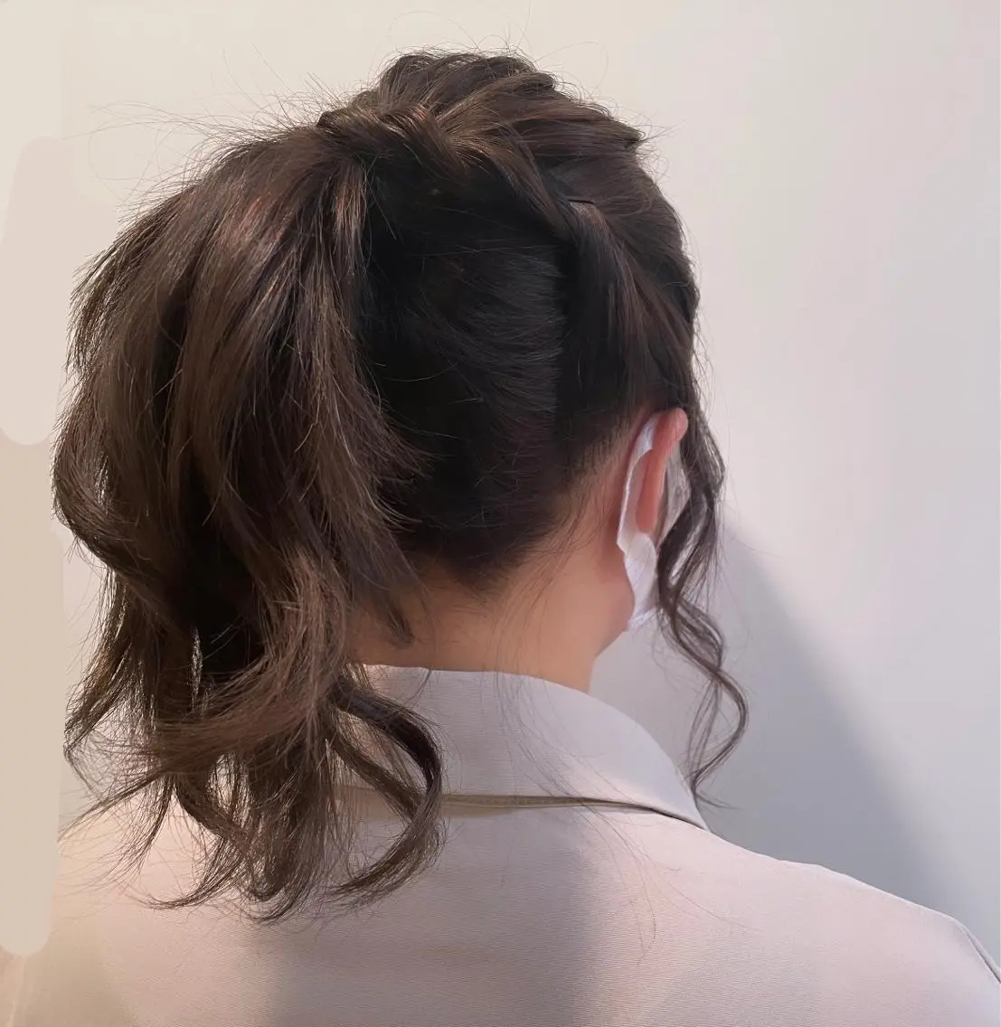 セミロング ヘアアレンジ ポニーテール ヘアセット T Ayaのヘアスタイル