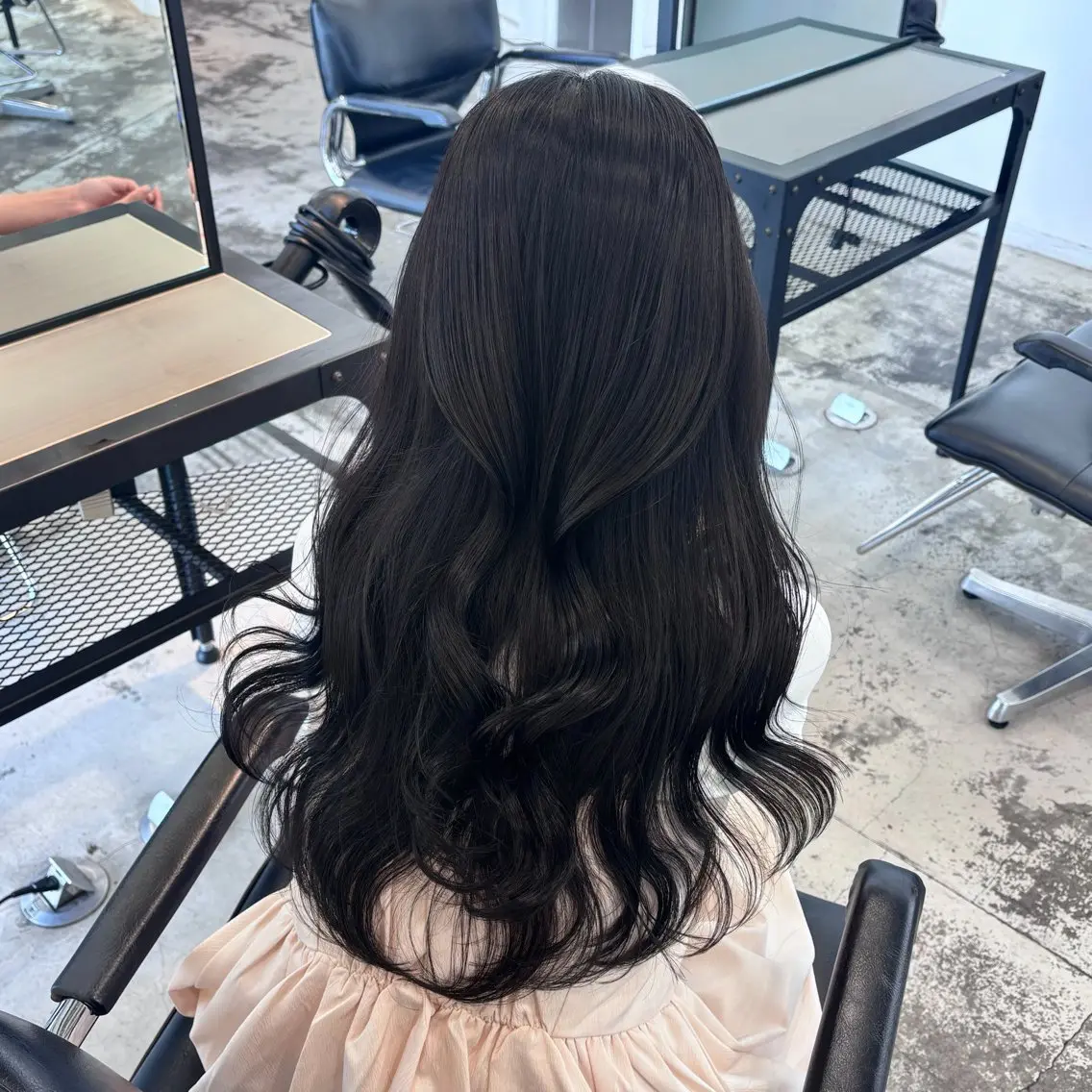 セミロング カラー ヘアアレンジ カット ヘアカラー トリートメント 🎀モテ暖色× エクステ🎀あかりのヘアスタイル