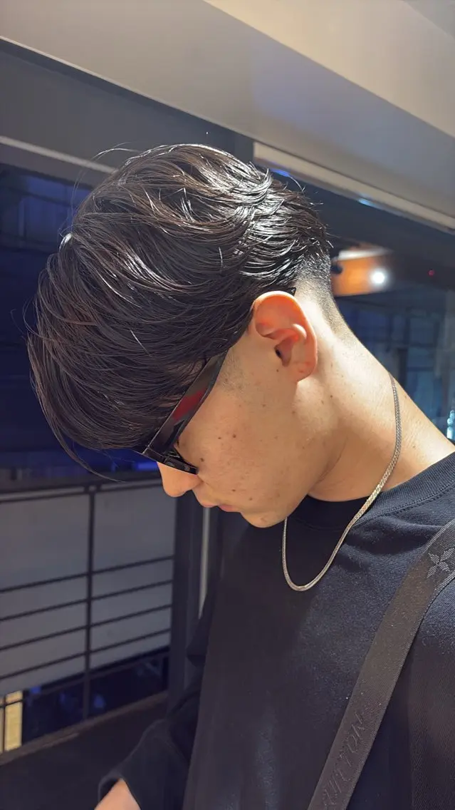 ショート パーマ メンズ カット パーマ ヘアセット fifth神宮前 たつやのヘアスタイル