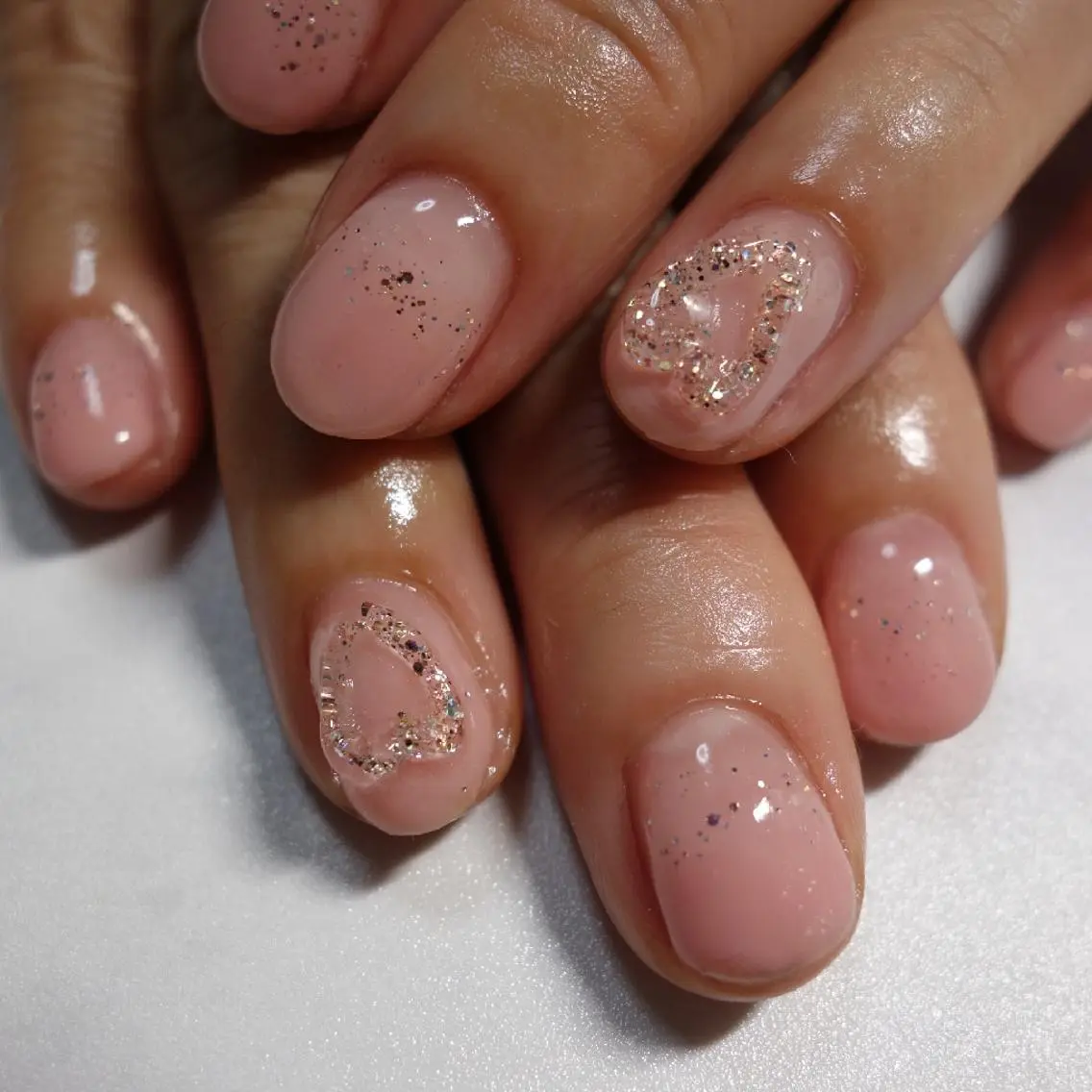 ネイル ジェルネイル ラメ(グリッター) shellnail さなえのネイルデザイン