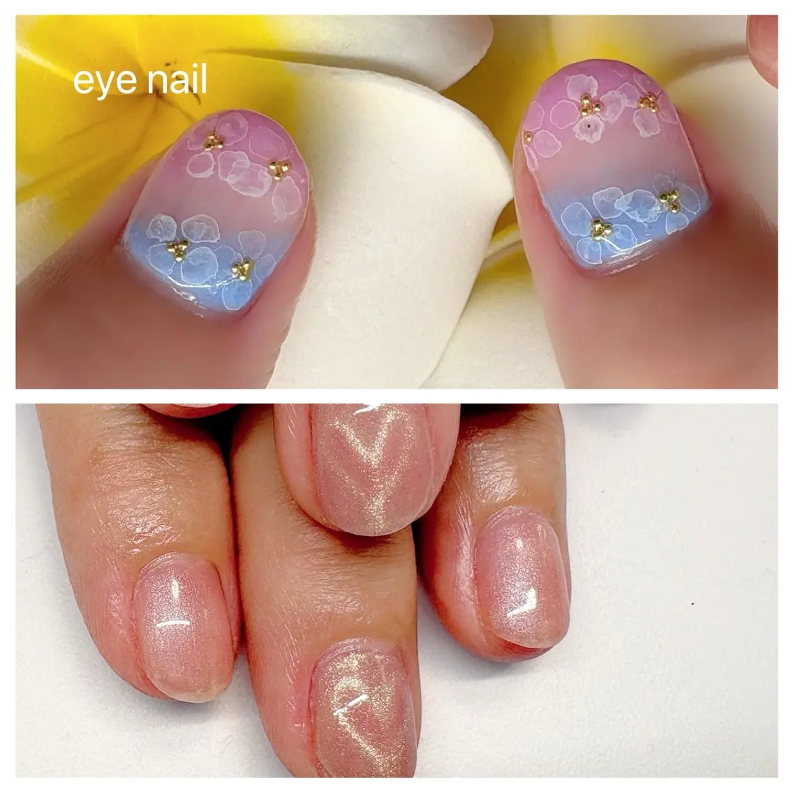 ネイル アートネイル ジェルネイル ハート マグネットネイル ハンドネイル Eye nailのネイルデザイン