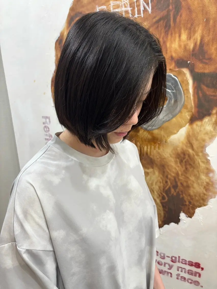 ショート ボブ 顔周りカット カット トリートメント 大塚斗真(カ ットモデル募集🙌)のヘアスタイル