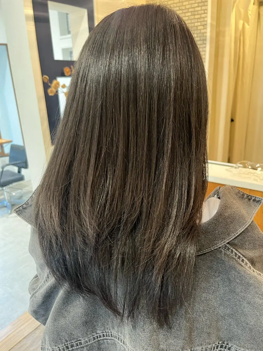 ロング トリートメント ヘアカラー トリートメント 無料カットモデル‪✨ ✂️Nanami🌷のヘアスタイル