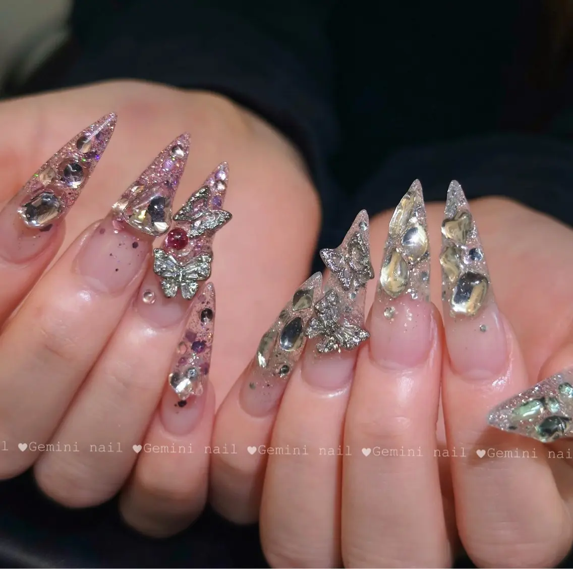 ネイル ネイルチップ Gemini nail.Yukiのネイルデザイン