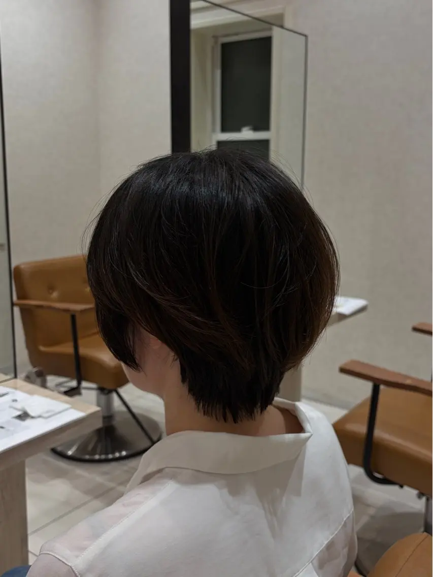 ショート ⭐️うる艶カラー 募集　まゆ⭐️のヘアスタイル