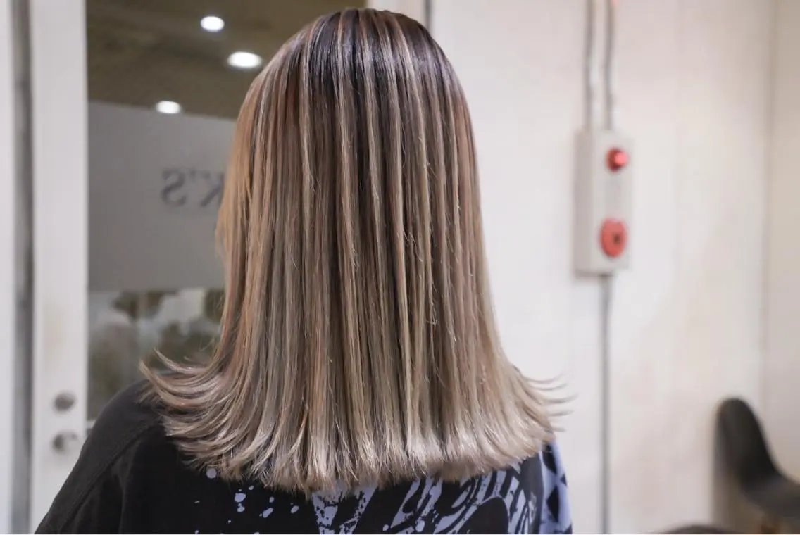 ミディアム カラー ヘアアレンジ 縮毛矯正 髪質改善寺坂雄飛💐のヘアスタイル